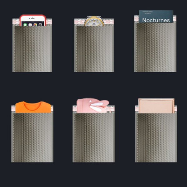 Silver Aluminized Bubble Bag Clothing Packaging Shockproof