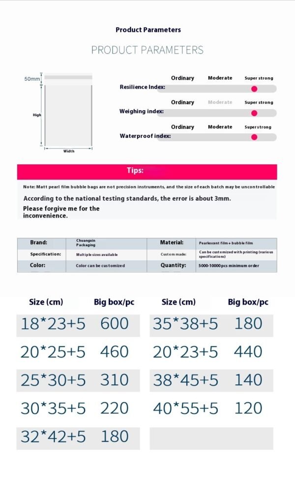 56d2e973-098e-43f2-86bb-11e04129bda8.jpg Bubble Bag High-end Clothing Logistics Waterproof